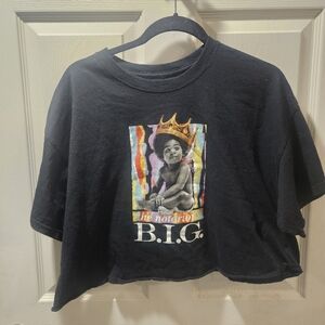 Notorious B.I.G. baby graphic crop top t-shirt
